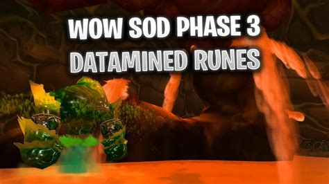 wow sod datamined runes|Season of Discovery Phase 3 Datamined Runes and Class .